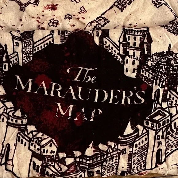 Harry Potter The Marauder’s Map Licensed Scarf Universal Studios - Picture 3 of 6